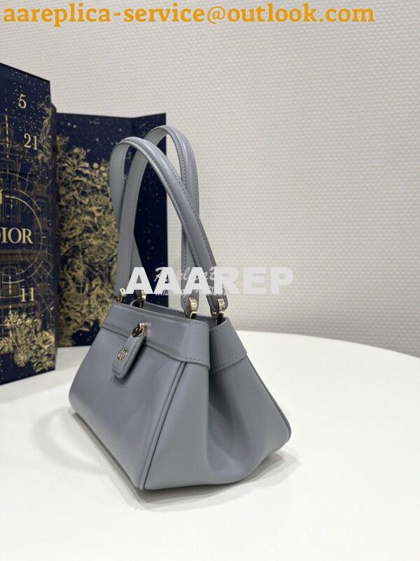 Replica Dior Small Key Bag Grey Box Calfskin M1844 2