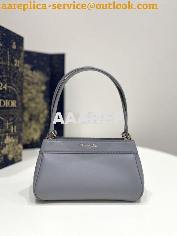 Replica Dior Small Key Bag Grey Box Calfskin M1844 3