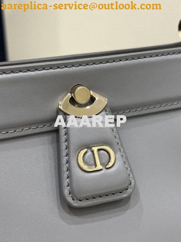 Replica Dior Small Key Bag Grey Box Calfskin M1844 4