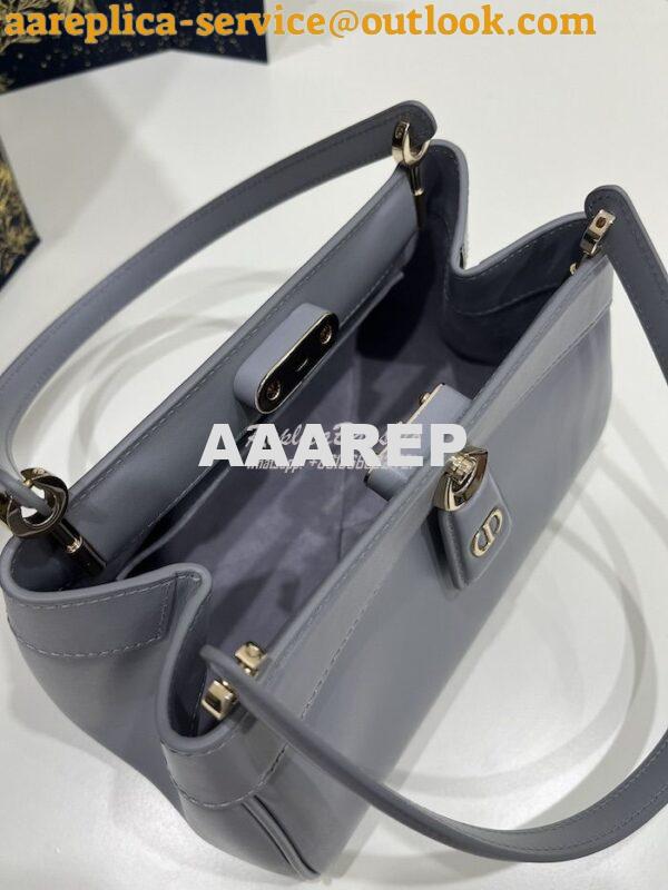 Replica Dior Small Key Bag Grey Box Calfskin M1844 6