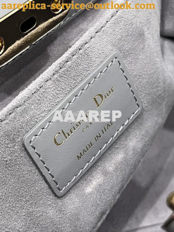 Replica Dior Small Key Bag Grey Box Calfskin M1844 7