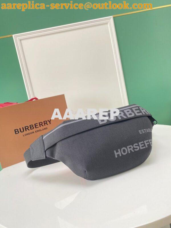 Replica Burberry Horseferry print Bum Bag 80490950 Black 2