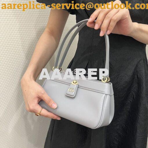 Replica Dior Small Key Bag Grey Box Calfskin M1844 10