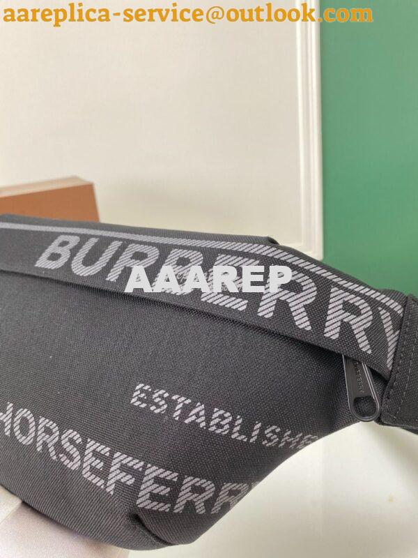 Replica Burberry Horseferry print Bum Bag 80490950 Black 3