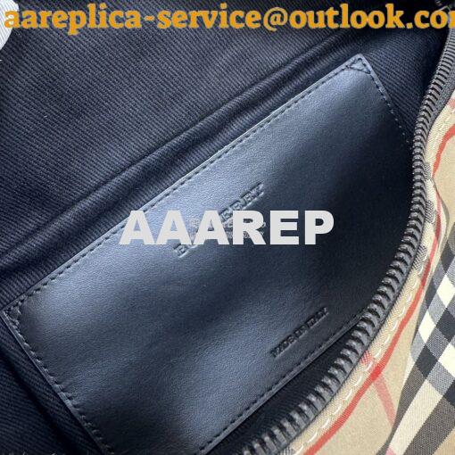 Replica Burberry Medium Logo Detail Bum Bag 80101441 Checked 7
