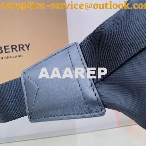 Replica Burberry Medium Logo Detail Bum Bag 80101441 Black 7
