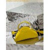 Replica Prada Leather Triangle bag 1BB082 Yellow