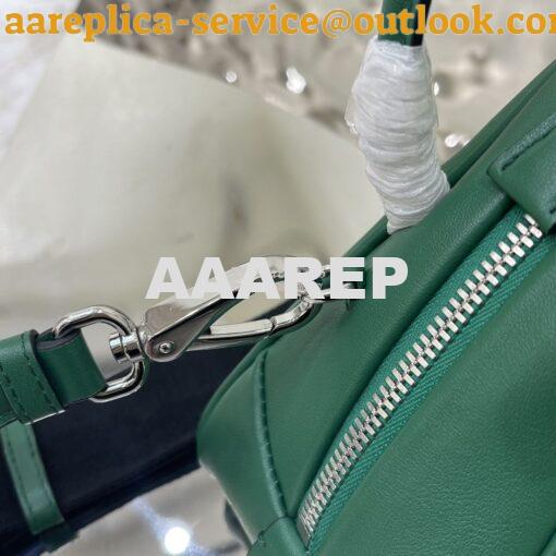 Replica Prada Leather Triangle bag 1BB082 Green 8