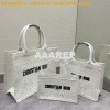 Replica Dior Book Tote bag in White Multicolor D-Lace Embroidery with