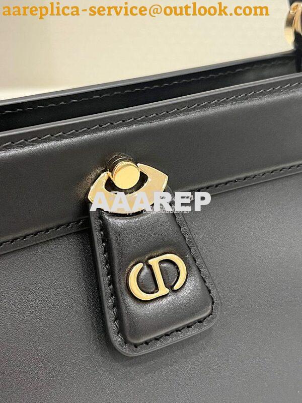 Replica Dior Small Key Bag Black Box Calfskin M1844 3