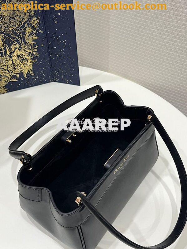 Replica Dior Small Key Bag Black Box Calfskin M1844 4