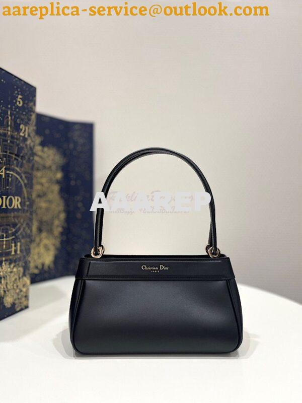 Replica Dior Small Key Bag Black Box Calfskin M1844 9