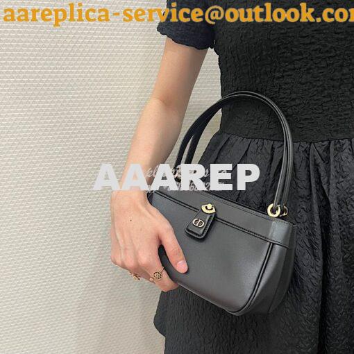 Replica Dior Small Key Bag Black Box Calfskin M1844 11