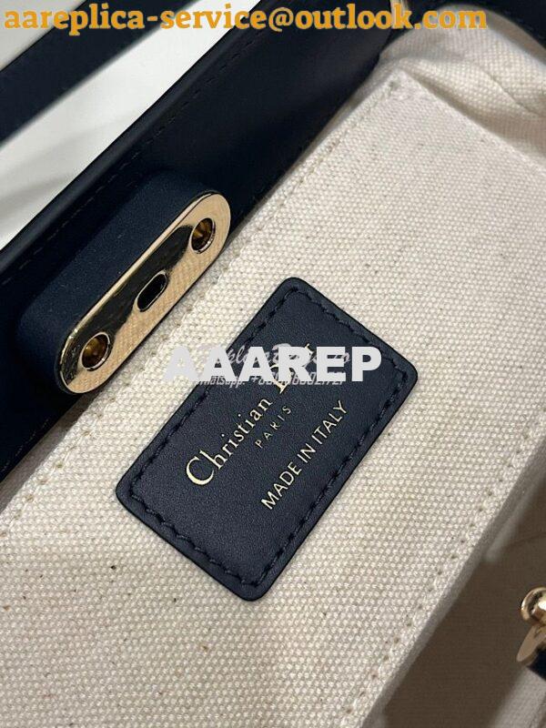 Replica Dior Small Key Bag Blue Oblique Jacquard M1844 11
