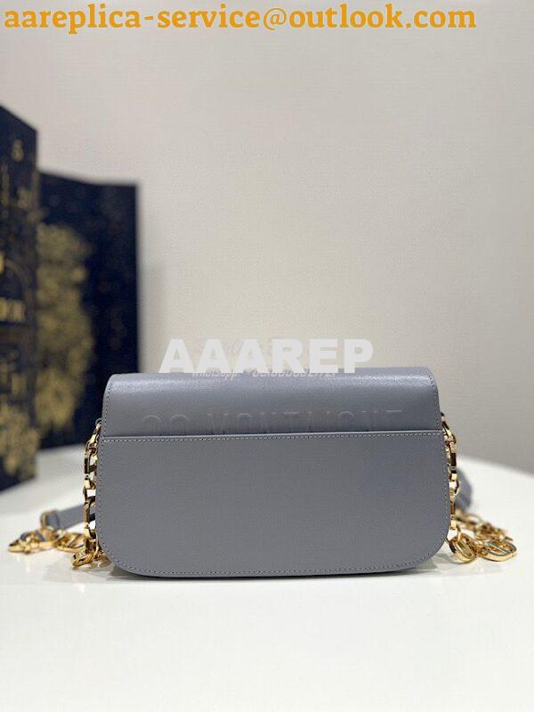 Replica Dior 30 Montaigne Avenue Bag in Ethereal Gray Box Calfskin M92 5