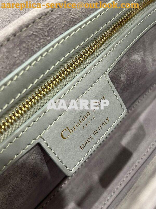 Replica Dior 30 Montaigne Avenue Bag in Ethereal Gray Box Calfskin M92 7