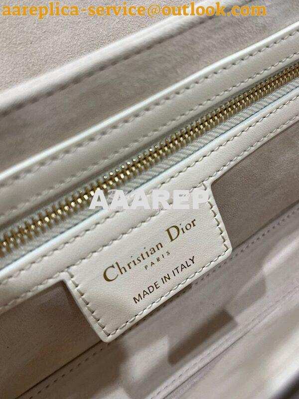 Replica Dior 30 Montaigne Avenue Bag in Dusty Ivory Box Calfskin M9260 8