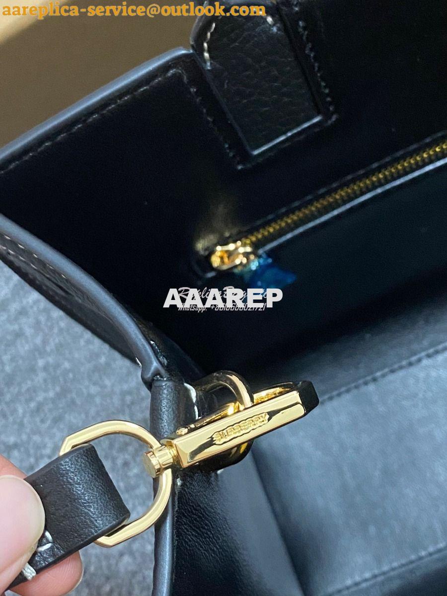 Replica Burberry Grainy Leather Mini Frances Bag Crossbody bag black 15 Replica Burberry Grainy Leather Mini Frances Bag Crossbody bag black 15