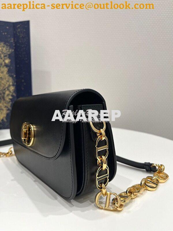 Replica Dior 30 Montaigne Avenue Bag in Black Box Calfskin M9260 2