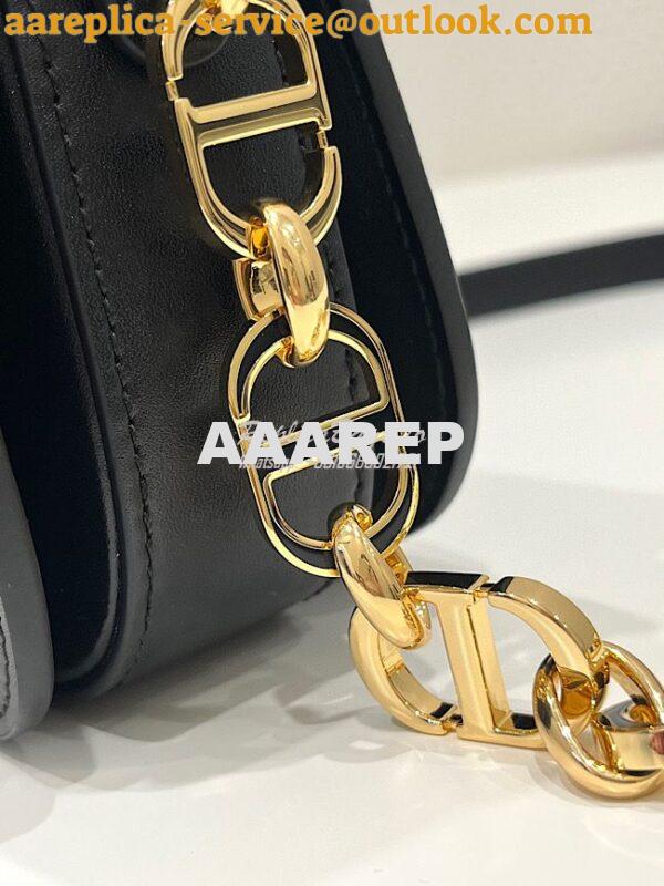 Replica Dior 30 Montaigne Avenue Bag in Black Box Calfskin M9260 4