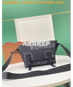 Replica Burberry Horseferry Print Nylon Small Lock Bag 80584901 Black