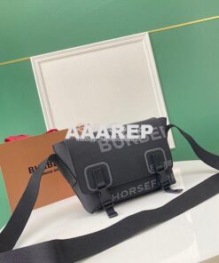 Replica Burberry Horseferry Print Nylon Small Lock Bag 80584901 Black 2