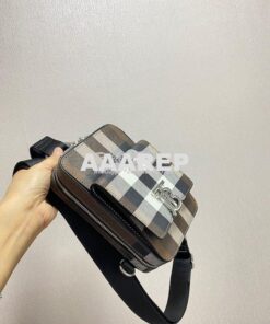 Replica Burberry Monogram Motif Check and Leather Crossbody Bag 805095 2