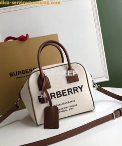 Replica Burberry Small Horseferry Print Canvas Cube Bag