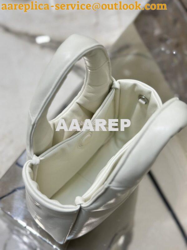 Replica Prada Small Padded Soft Nappa-Leather bag 1BA359 White 8