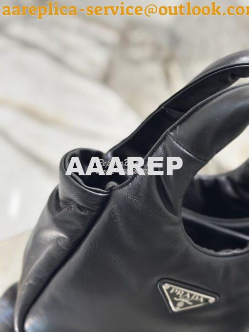 Replica Prada Small Padded Soft Nappa-Leather bag 1BA359 Black 8