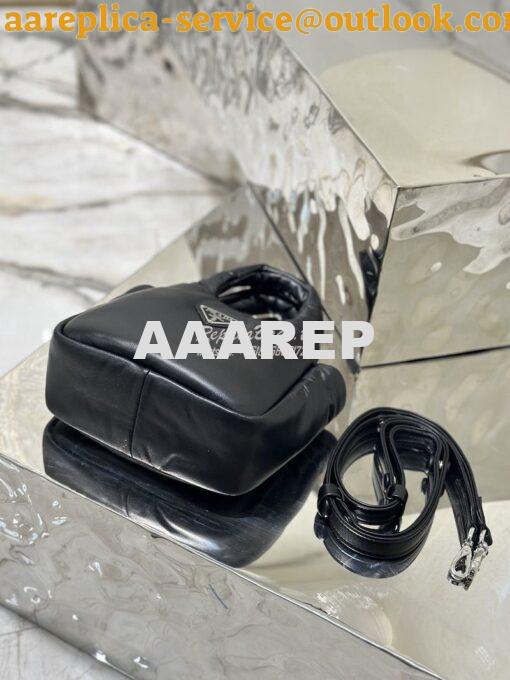 Replica Prada Small Padded Soft Nappa-Leather bag 1BA359 Black 13
