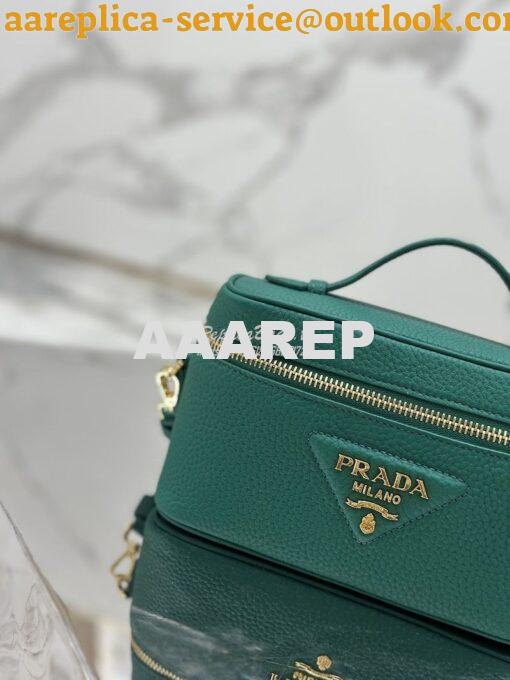 Replica Prada Leather mini-bag 1BH202 Green 5