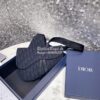 Replica Dior Saddle Bag Gray Grained Calfskin with 'Christian Dior 194 10