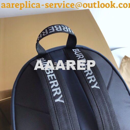 Replica Burberry Logo Print ECONYL® Backpack Navy 5