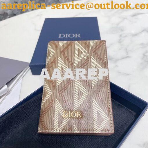 Replica Dior Bi-fold Card Holder CD Diamond Canvas 2ESCH138 7