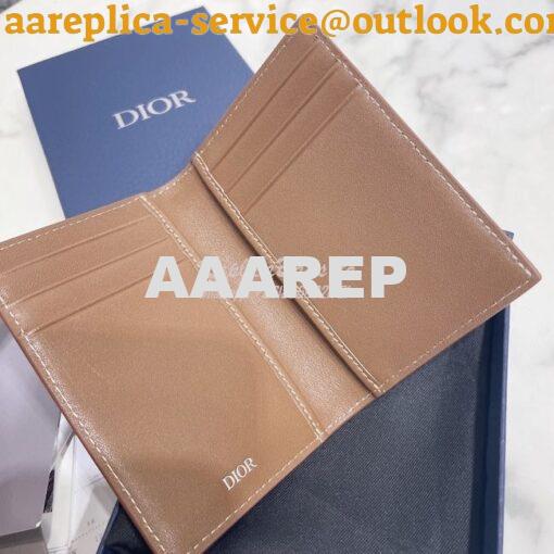 Replica Dior Bi-fold Card Holder CD Diamond Canvas 2ESCH138 9
