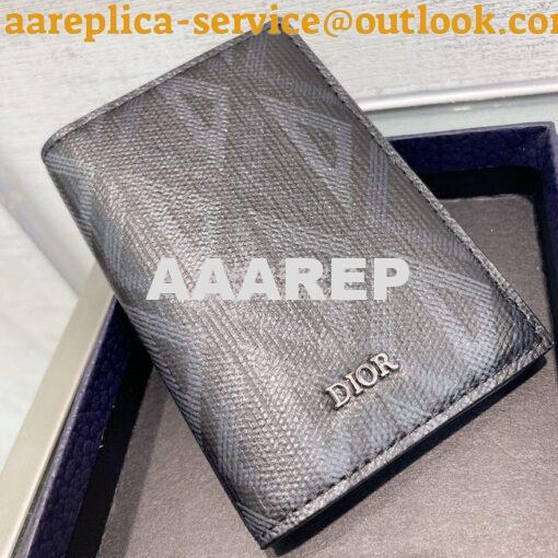 Replica Dior Bi-fold Card Holder CD Diamond Canvas 2ESCH138 13