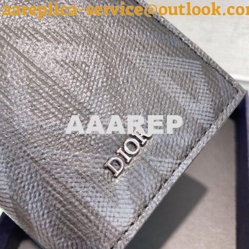 Replica Dior Bi-fold Card Holder CD Diamond Canvas 2ESCH138 15