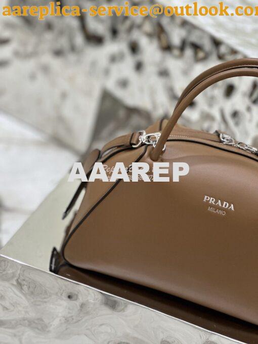 Replica Prada Medium Leather Supernova Handbag 1BA365 Cognac 5