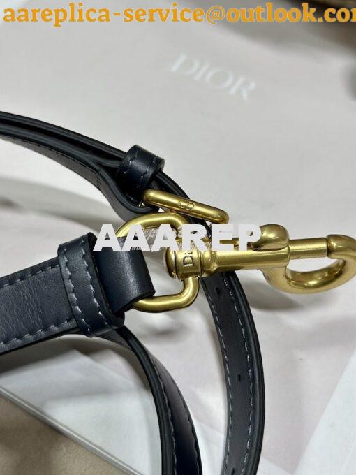 Replica Dior Saddle Bag With Strap Blue Oblique Jacquard M0455 7