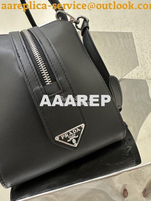 Replica Prada Medium Leather Supernova Handbag 1BA365 Black 10