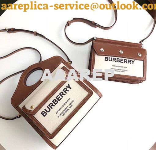 Replica Burberry Horseferry Mini Title Bag with Pocket 80146111 Natura 10