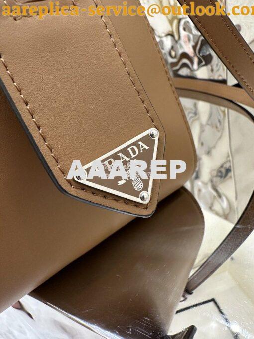 Replica Prada Small Leather Supernova Handbag 1BA366 Cognac 7