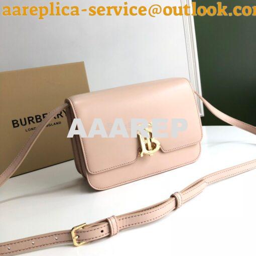 Replica Burberry TB Leather Bag 80103351 Rose beige