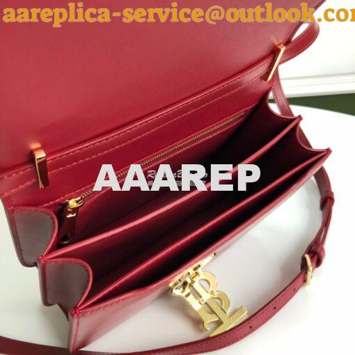 Replica Burberry TB Leather Bag 80103351 Dark Red 7