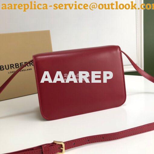 Replica Burberry TB Leather Bag 80103351 Dark Red 9