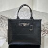 Replica Prada Large Leather Symbole Bag With Topstitching 1BA377 Black
