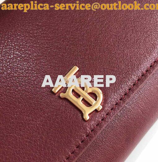 Replica Burberry Monogram Motif Leather Wallet with Detachable Strap 8 2