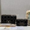 Replica Dior Micro Saddle Bag with Strap Black Goatskin S5685 11