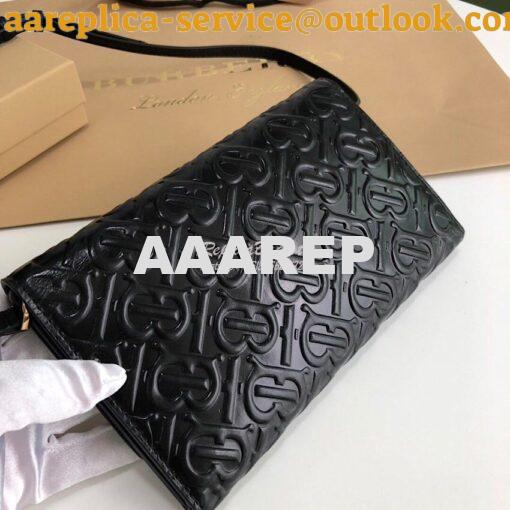 Replica Burberry Monogram Leather Wallet with Detachable Strap 8010476 3